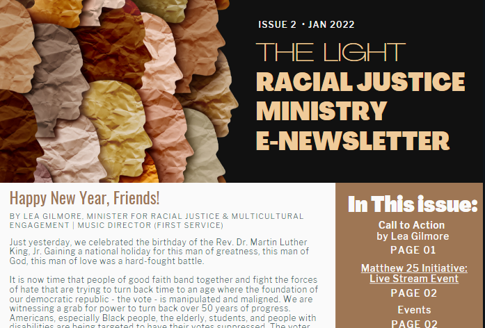 The Light - Govans' Racial Justice Ministry Newsletter - January 2022
