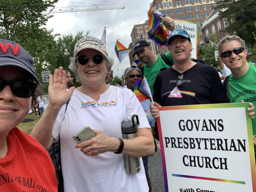 Govans Presbyterian Church at 2023 Baltimore Pride Parade