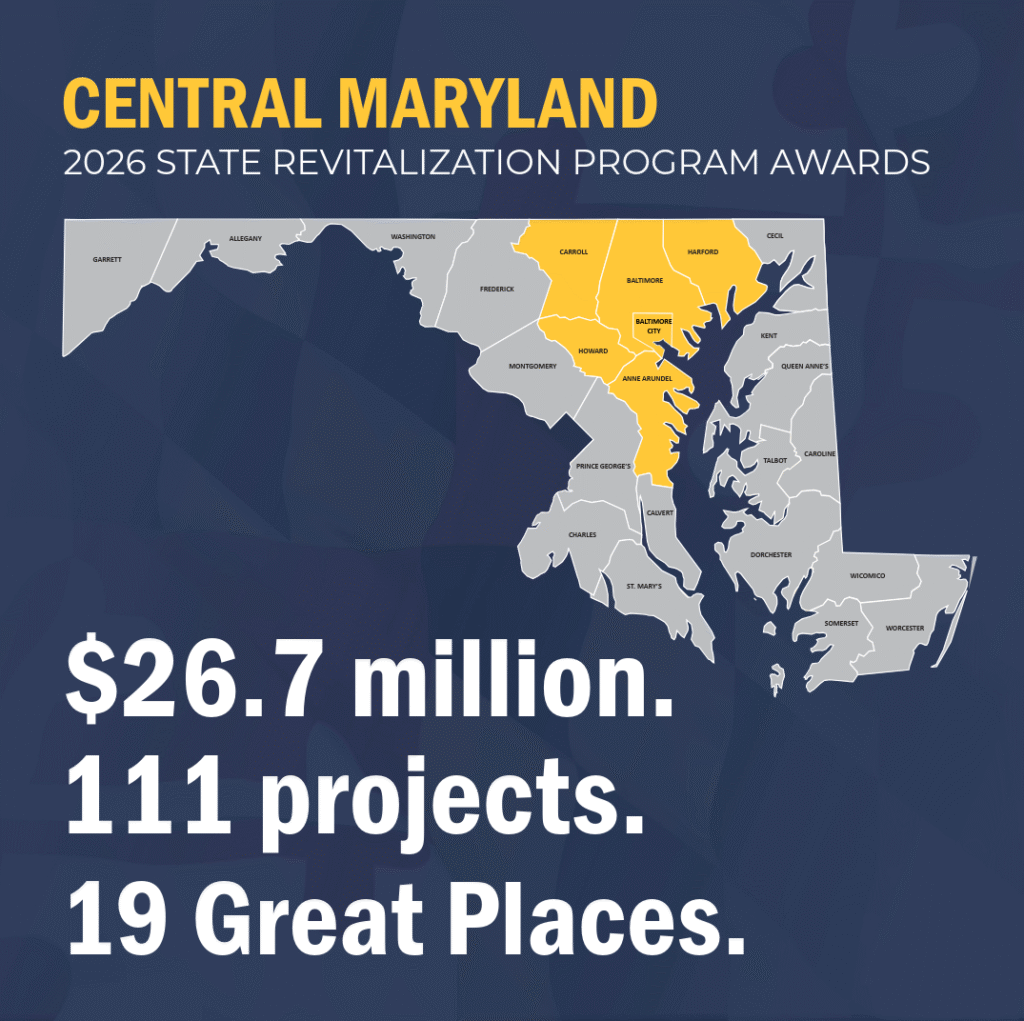 Central Maryland 2026 State Revitalization Program Awards